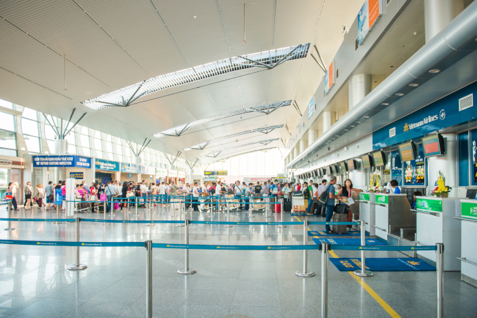 Da Nang Airport has an international and a domestic terminal.